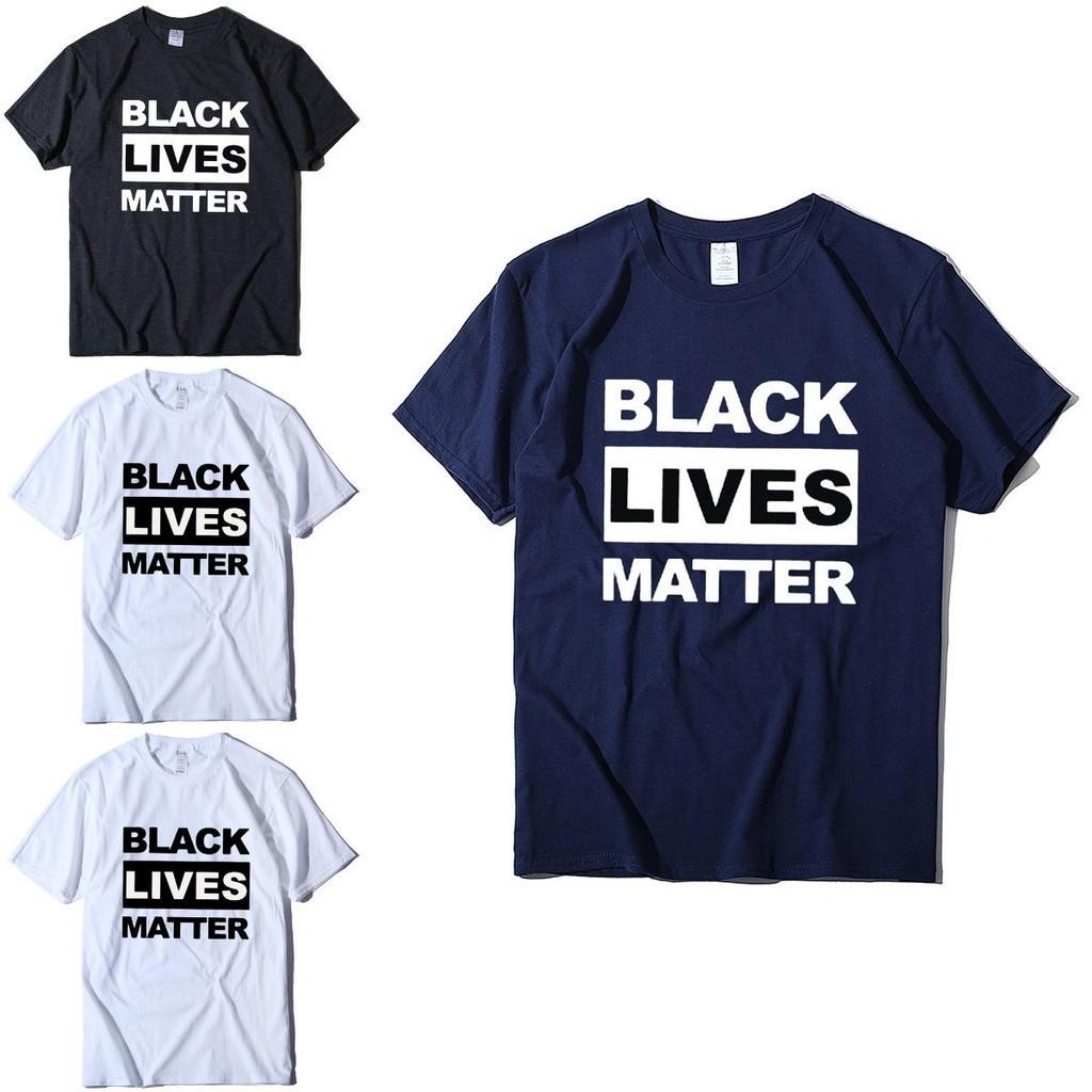 Стильная черная футболка 'Black Lives Matter' против расизма для унисекс, повседневная и удобная