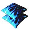 Big Fire Flames Burning Flame 2 Pcs Square Pillowcase Pillow Cover Cushion Decor Comfort Throw Pillow For Home Sofa