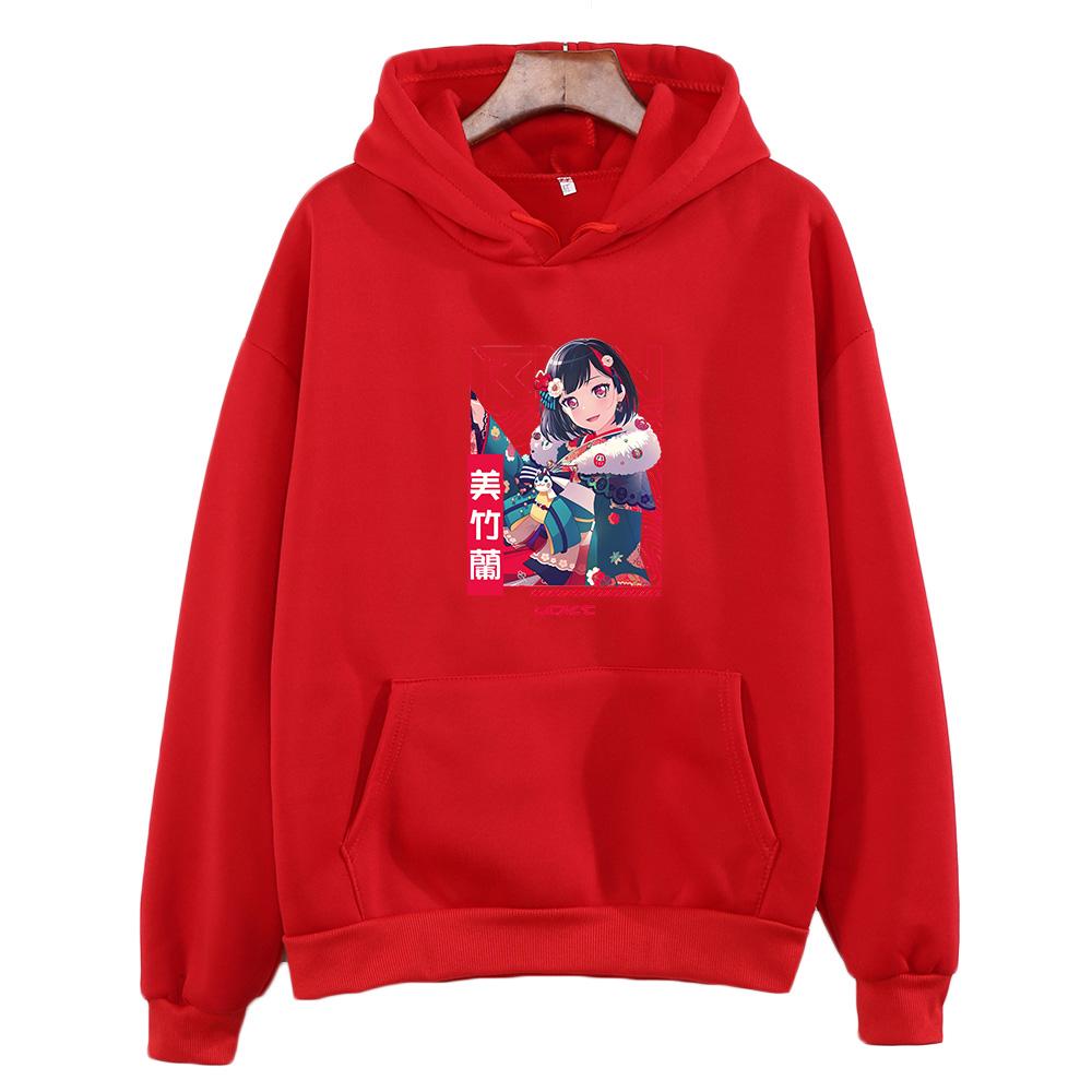 BanGG Dream Ran Mitake Graphic Sweatshirts Popular Character Print Clothes Women Cute Aesthetic Anime Hoodie Autumn Fashion Tops