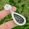 Pear Green Rice Jasper Stone Black Onyx 925 Silver Mermaid New Pendant Jewelry