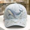 Fashionable Face Slimming Hat Ocean Creatures Baseball Cap, Adjustable Sun with Sea Summer Outdoor Travel Cap Animal Patterns, Trucker for Men