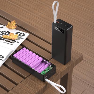 QC3.0 16x18650 Батареи DIY Power Bank Коробка Держатель для Корпуса Быстрое Зарядное устройство для Корпуса LCD Дисплей Съемный Мобильный Телефон A