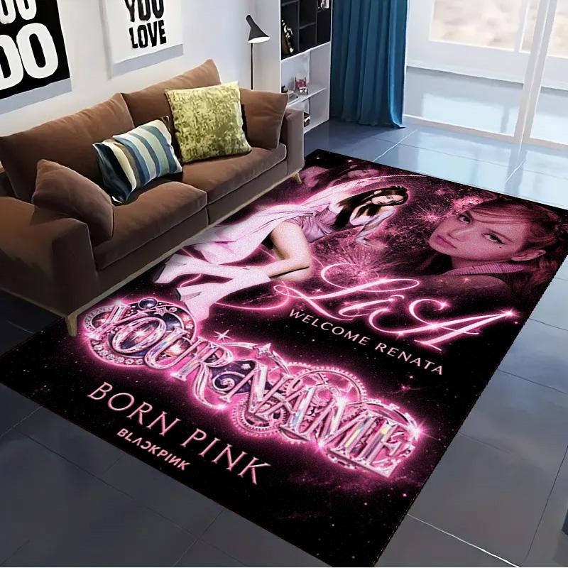 Name Custom Lisa Carpet Rug for Living Room Bedroom Home Sofa Decoration,Kids play Non-slip Floor Mat