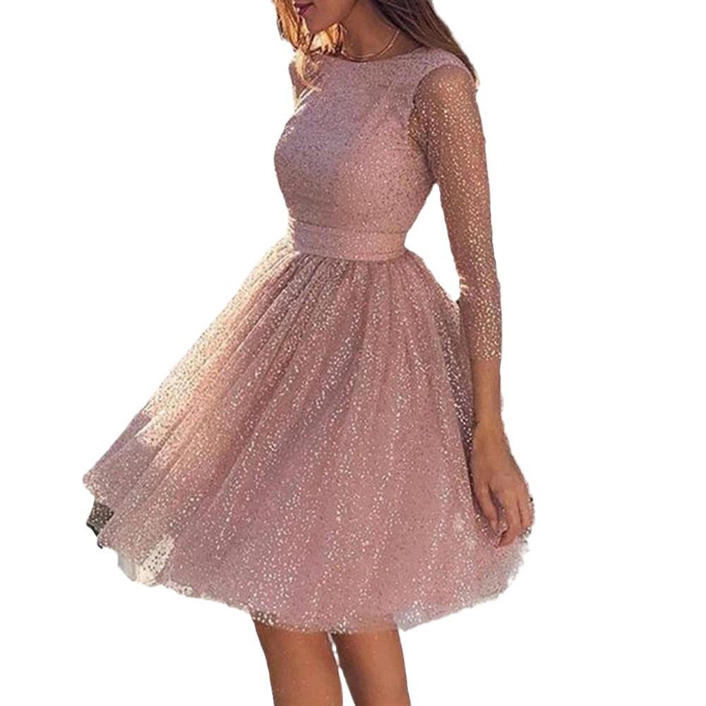 Летнее новое европейское и американское женское модное платье с длинным рукавом, платье-футляр с высокой талией, вечернее платье