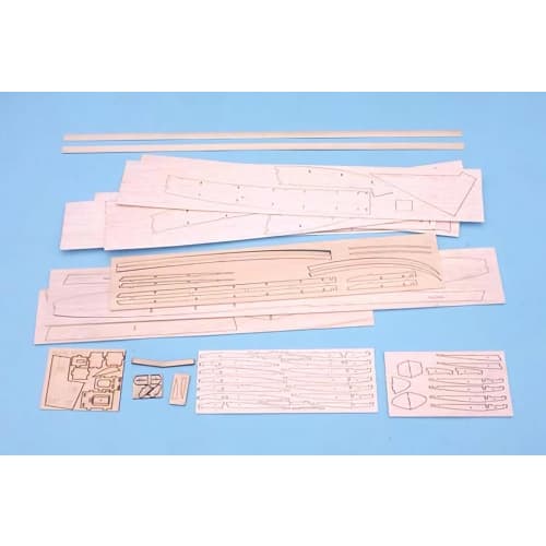 OK Mokei PILOT Mucho Mint (0.86m) Balsa Kit Glider with Rudder 12174
