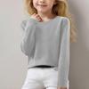 Girls Long Sleeve Round Neck Knit Pullover Jumper Tops Spring Base Layer Top Thermal Undershirt Youth Underwear 8-16Years