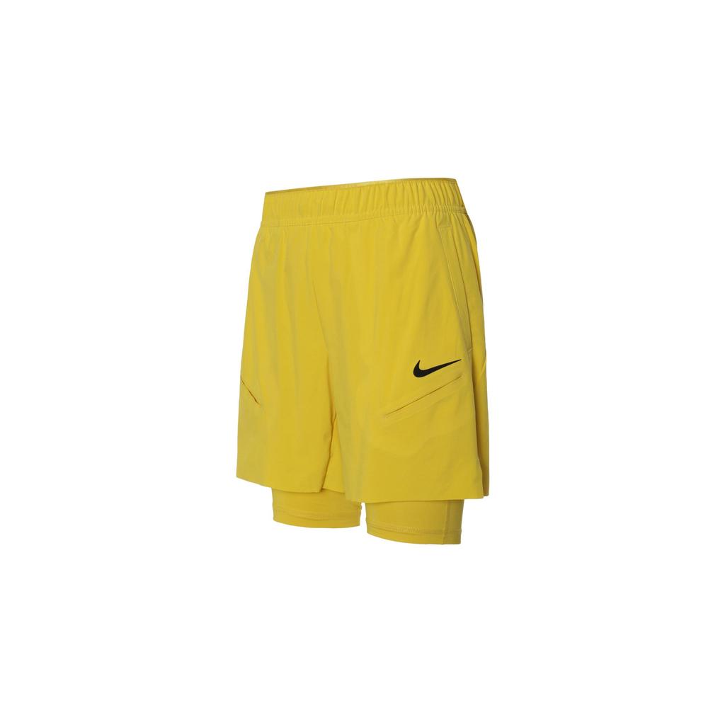 Nike Теннисные шорты Court Slam Мужские Ярко-серно-желтые FD5285-709