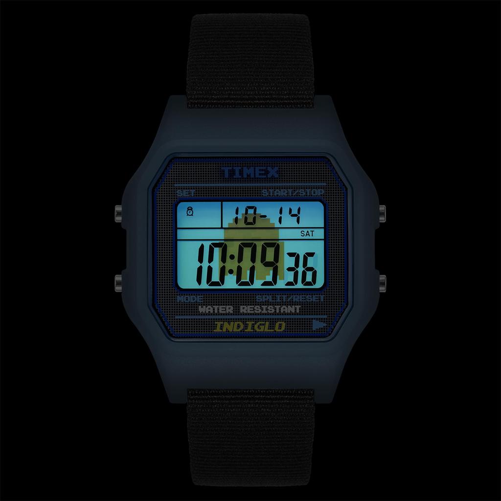 Watch PAC MAN Digital Light Blue Dial Resin Plastic Quartz 3 ATM Water Resistant 30MM Watch TW2V94100 Light Blue [TIMEX] [Item]