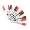 5Pcs 50Mm Plastic Durable Handle Test Probe Metal Alligator Clips with Screw