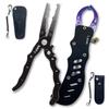 Fishing Gear Fish Grip Set Fishing Pliers Lightweight Aluminum Fishing Gear Set of 2 L-park [With Lock] Rust-Resistant (Black)