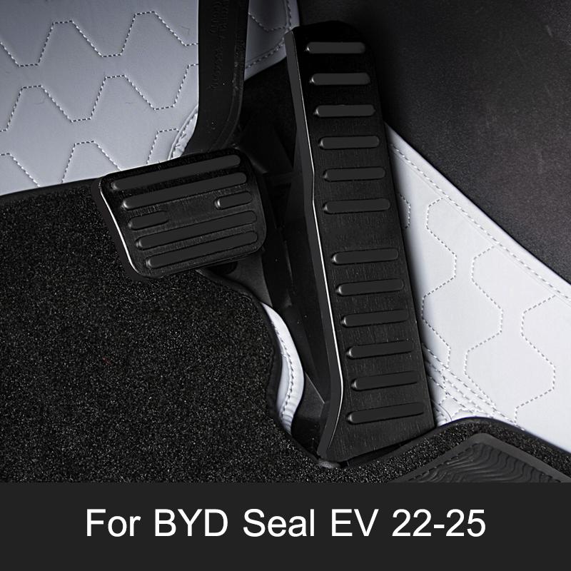 Для BYD Seal 06 DMi EV 07 DMi Педаль акселератора Тормозная педаль Алюминиевый сплав Противоскользящая износостойкая Накладка на педаль Аксессуары для автомобиля