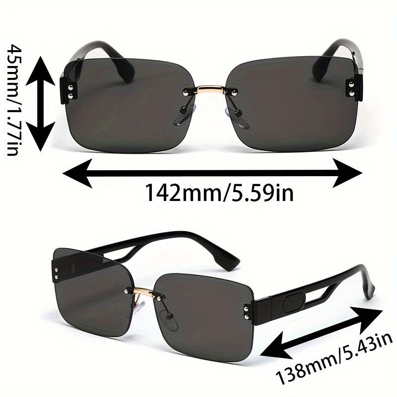 New Frameless Fashion Glasses for Men and Women Square Sunglasses for Both Genders