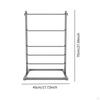 Ribbon Organizer 5 Layer Wire Spool Display Shelf Metal Rack for Cake Shop Sewing Craft Room