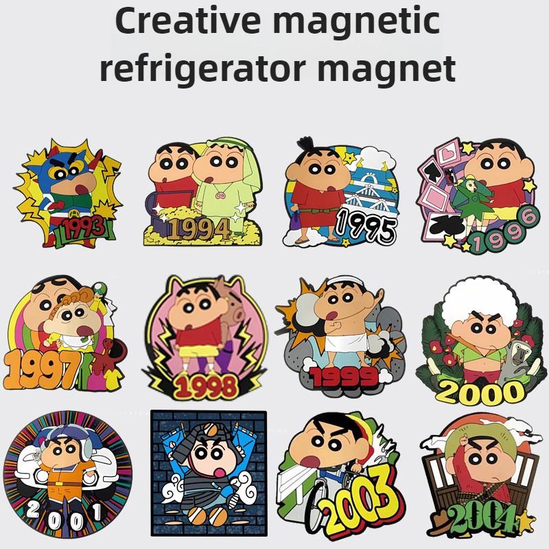 Crayon Shin Chan Refrigerator Magnet Year Collection Movie Version Magnetic Sticker Decoration Home Accessories Fridge Magnets