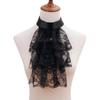 Elegant Costume Collar Ruffled Lace Jabot Neck Collar for Cosplay Costume Collar