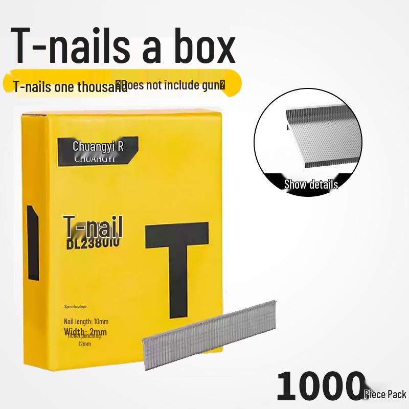 Chuangyi Industrial Grade Pneumatic Nail & Staple Gun for Woodworking & Decoration