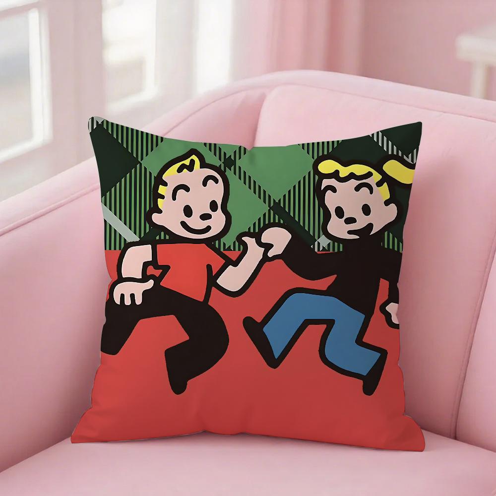 Наволочка Osamu Goods Квадратная Двусторонняя Печать Короткий Плюш Чехол для Подушки на Диван Спальня Прикроватная Подушка