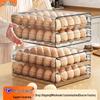 Double Layer Egg Freshness Storage Box with PET Timer - Refrigerator Drawer Style