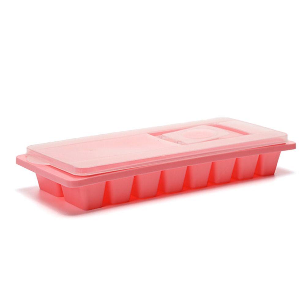 With Cover Ice Cube Tray Kitchen Reusable Ice Cube Box Ice Storage Box Ice Making Mould Ice Lattice