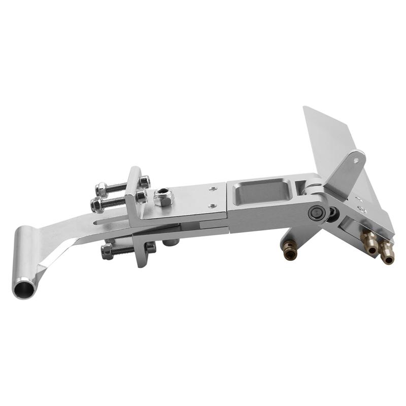 Aluminum Alloy 110mm Water Absorbing Rudder Aluminum Suction Rudders with Tail 4MM Shaft Bracket for CAT RC Jet Boats Parts