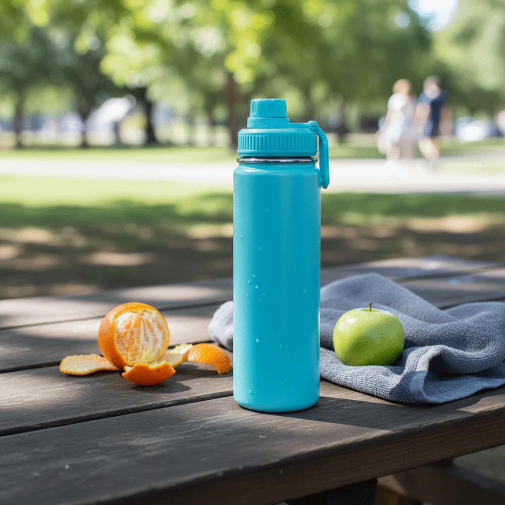 22 Oz Capacity Vacuum Insulated Water Bottle Keep Hot Or Cold Leakproof Water Bottle Gym Fitness
