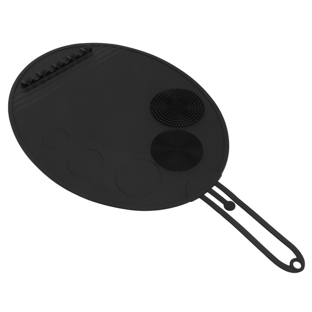 Silicone Material Makeup Brush Cleaner Pad Multi Textures Cosmetic Brush Scrubber Travel Use