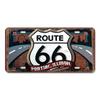 Винтажные металлические жестяные таблички Декор Маршрут 66 Номерной знак Мотоцикл Автомобиль Металлические постеры Настенный декор для гаража Бара Паба Мотоклуба