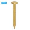 100Pcs Round Head Nail Brazen Brass Vintage DIY Craft Fastener Installation Accessories