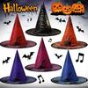 Шляпа ведьмы Хэллоуин Украшения Шляпа ведьмы Детская Взрослая Выпускной вечер Наряд Сетка Шляпа волшебника для вечеринки