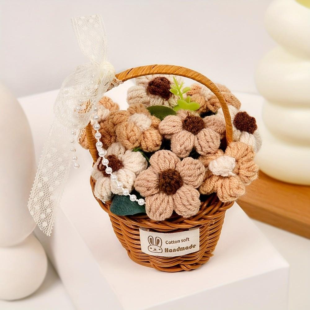 Готовый продукт Ручной работы Цветок Ручное плетение Цветок Имитация Цветка День Святого Валентина