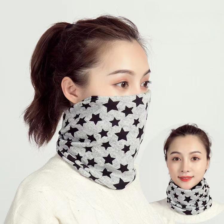 Винтажный снуд с узором снежинок, набор в стиле бохо, мягкий, теплый, эластичный, шапки, зимний, для улицы, ветрозащитный, холодозащитный, защита шеи