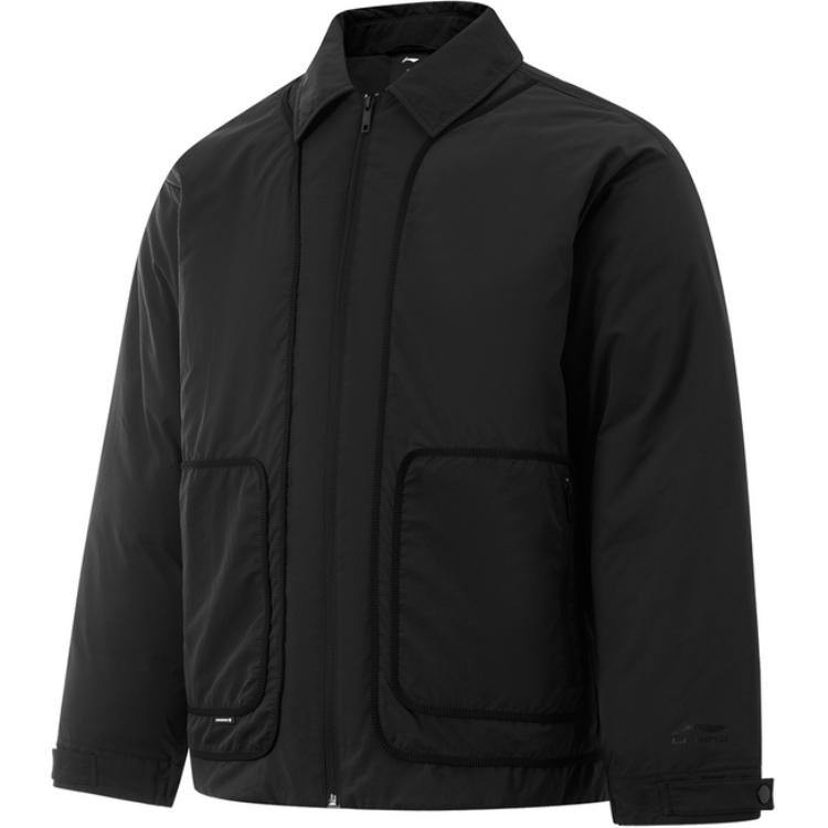 Li Ning Outdoor Series CF Water-Resistant Warm Loose Comfortable Down Jacket Men Jacket Black AYMU217-5
