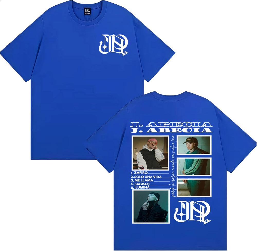 Rapper J Abecia Desvelos Tour 2025 New Album T-shirts Men Women Fashion Hip Hop Retro T Shirt Summer Casual 100% Cotton T-shirt