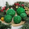 6/12pcs 8/10cm Festive Decorative Ball with Sequins Christmas Tree Hanging Ornaments  Wedding