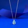 Sea Blue Diamond Water Drop 7 * 10 Pear-Shaped Pendant Commuter Pull Beads