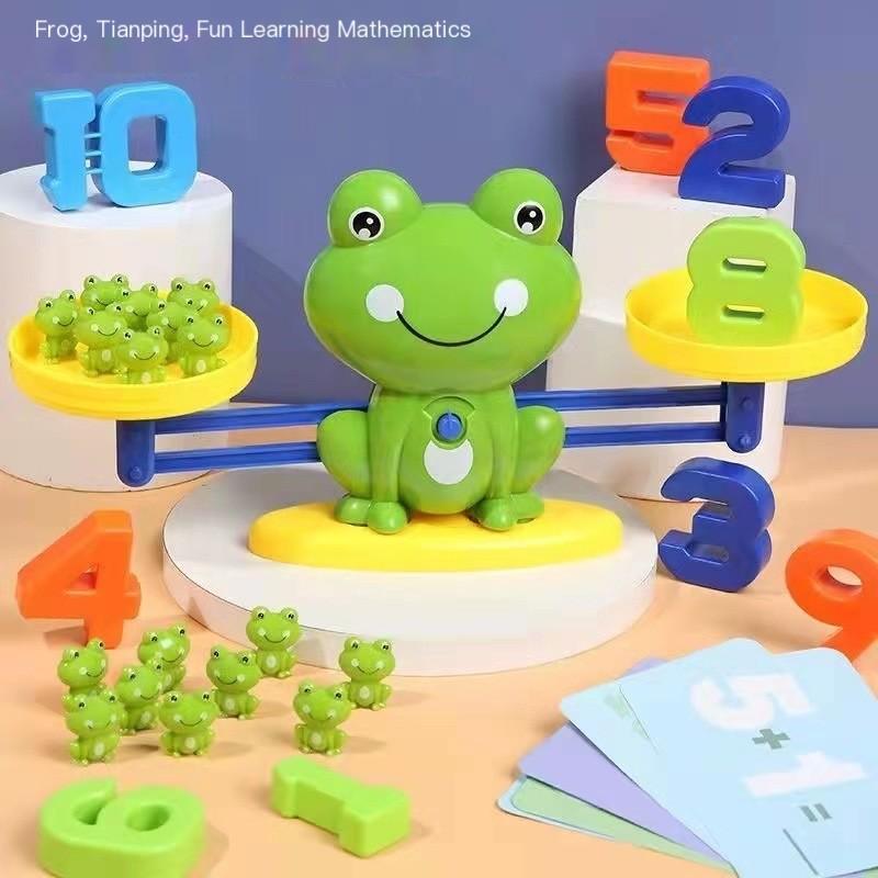 Children's Digital Frog Balance Toy Early Education Puzzle Addition and Subtraction Enlightenment Balance Mathematics Teaching T