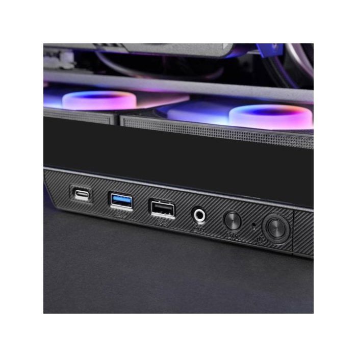 Boîtier Gaming - MARS GAMING - MC-3GF - Triple Verre Trempé - 2 Ventilateurs ARGB 120mm - Montage Vertical GPU