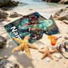 Custom Name Personalized Final Fantasy Print Beach Towel, for Trip Camping Beach Party Home Decor, Birthday Gift for Family & Friends