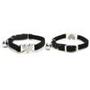 Puppy Cat Kitty Elastic Velvet Pet Necklacce Bell Heart Shape Dog Collar