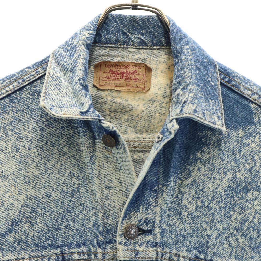 Levi's Джинсовая куртка 90-х 70507-0214 Старая, сделано в США, отбеленная, мужская, б/у