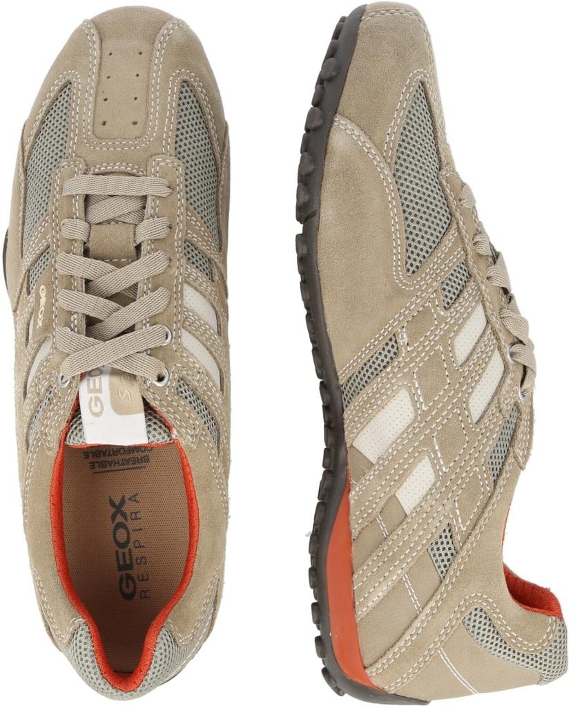 Кроссовки Geox U Snake L (U4207L) beige/dark orange