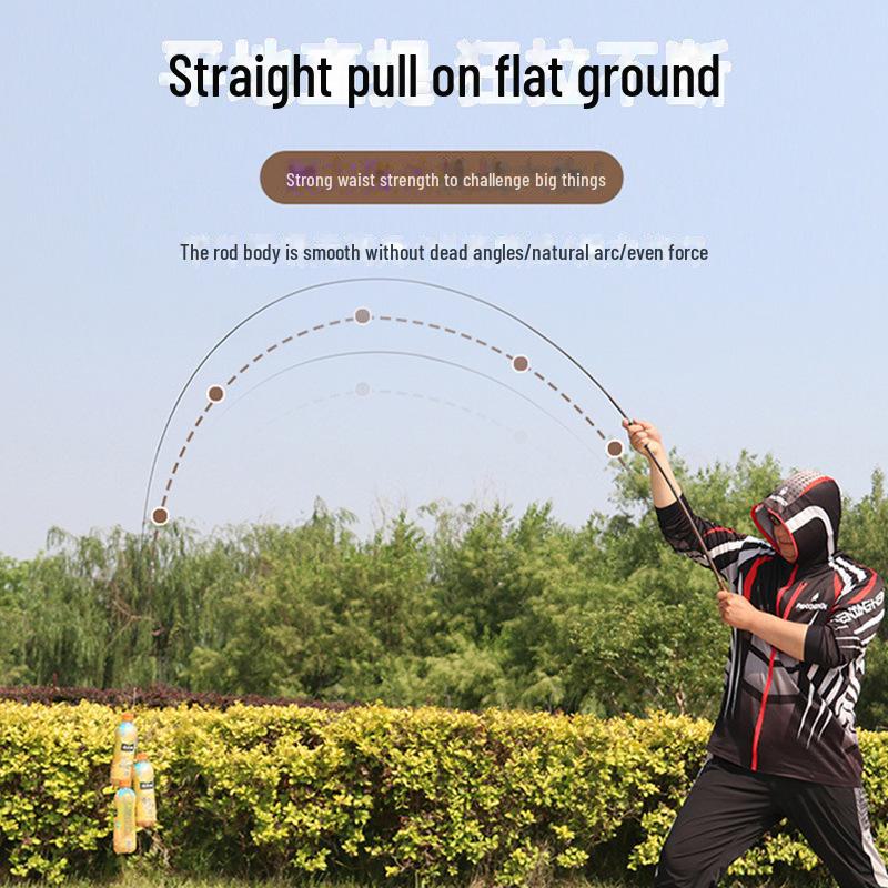 2024 Высокоуглеродистое сверхлегкое 28/19-тонное ручное удилище для ловли карпа - сверхпрочное для ловли карпа