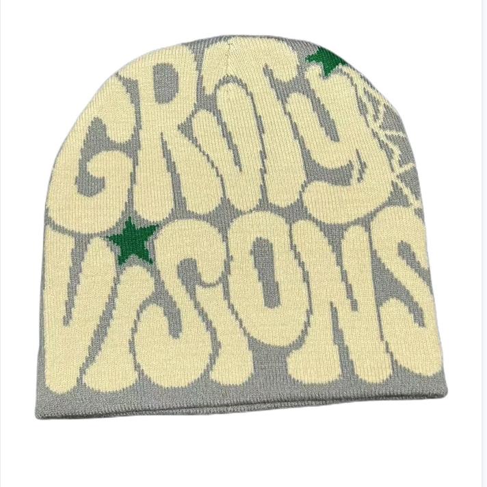 Высококачественная зимняя простая шапка-бини из 100% акрила, теплая вязаная шапка