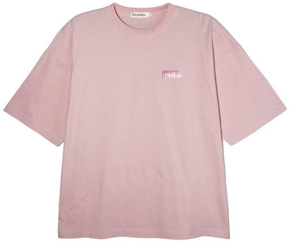 Milkfed Casual MELT BAR WIDE TEE In Pink Women's S/S