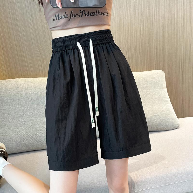 Shorts Women's Summer Thin Outer Wear Five-point Pants High Waist and Thin Casual Wide-leg Pants