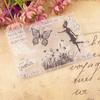 Flower Butterfly Fairy Transparent Silicone Clear Stamps for Seal DIY Scrapbooking Photo Album Decor Art Mushroom