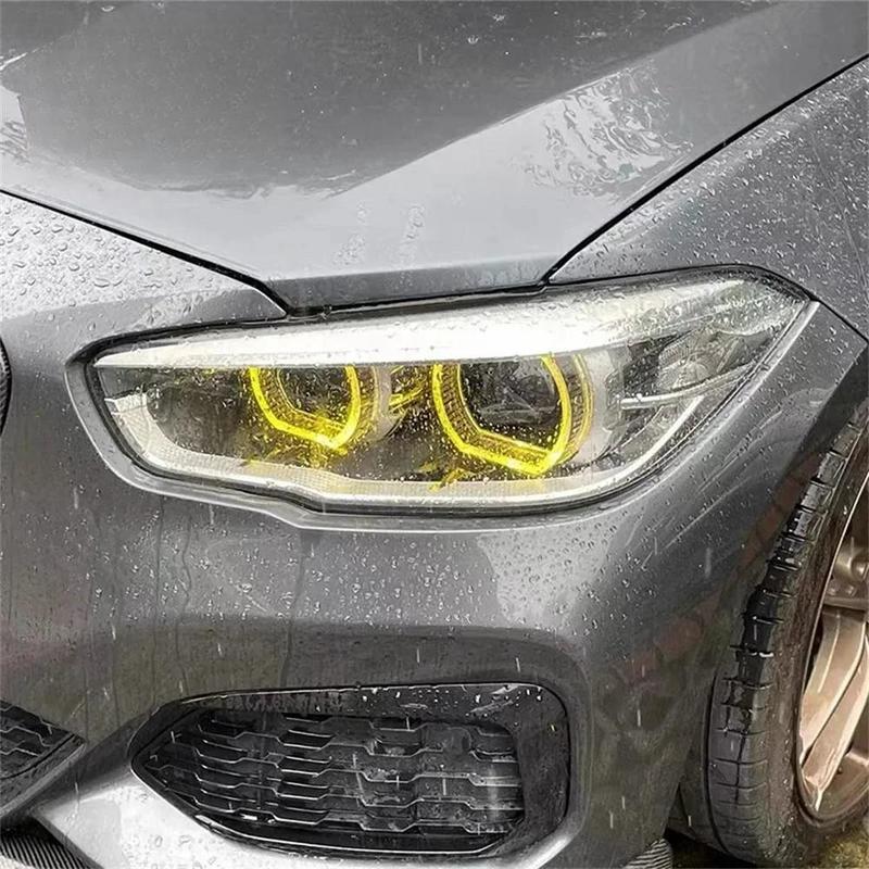 Желтые Ангельские Глаза Платы ДХО для 2016 2017 2018 BMW 1 серии F20 F21 LCI Светодиодная Фара Дневного Света 63117428425