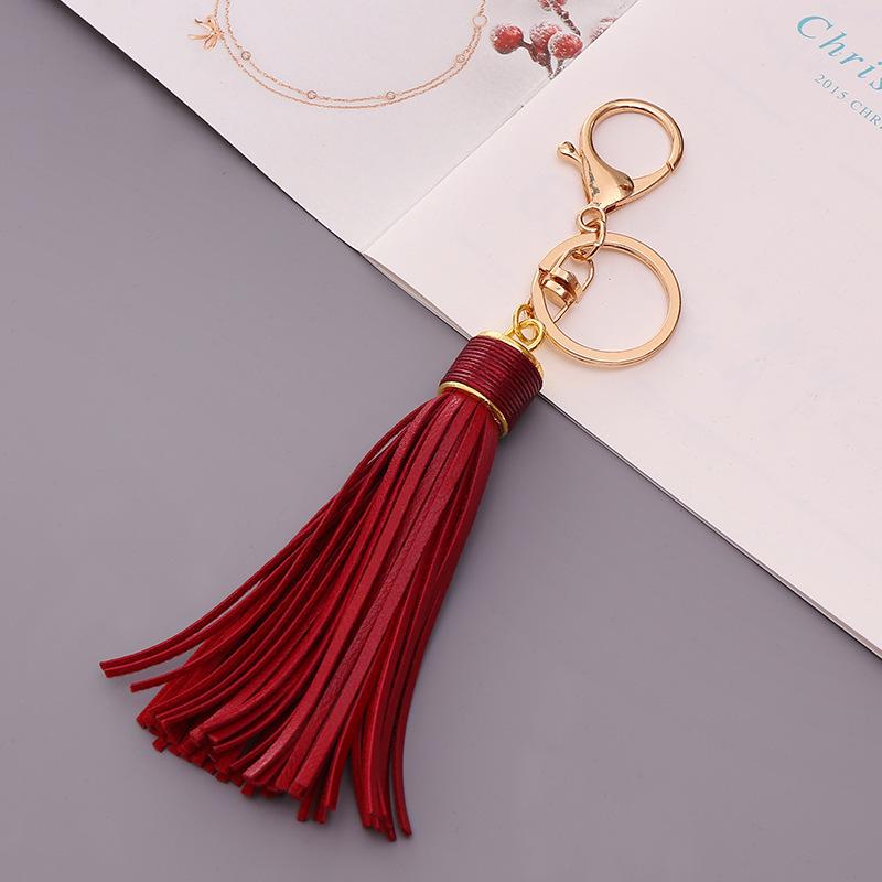 Автомобильный брелок с кожаной кисточкой-подвеской - модные креативные аксессуары для сумок своими руками