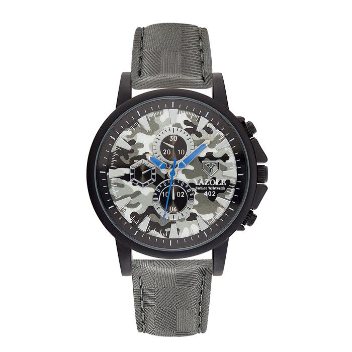Yazole 402 Own Brand Colors Unisex Quartz Watch Weird Leather Band 3 Dials Decorations Simple Student Relogio Musculino