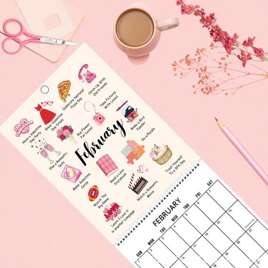 Настенный календарь 2026 Янв. 2026 - Дек.2026 Вертикальный 12-месячный календарь для планирования встреч, организации дома и офиса